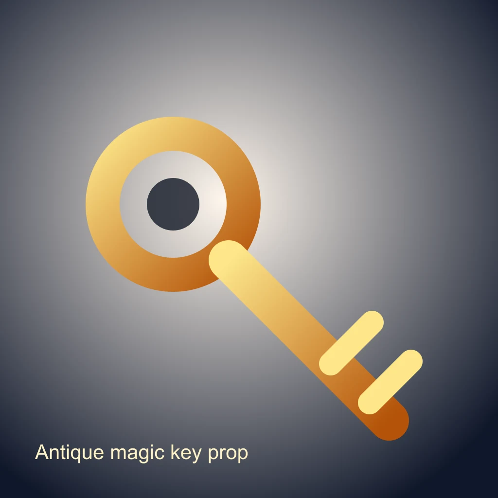 Antique Magic Key Prop preview for visual novel projects