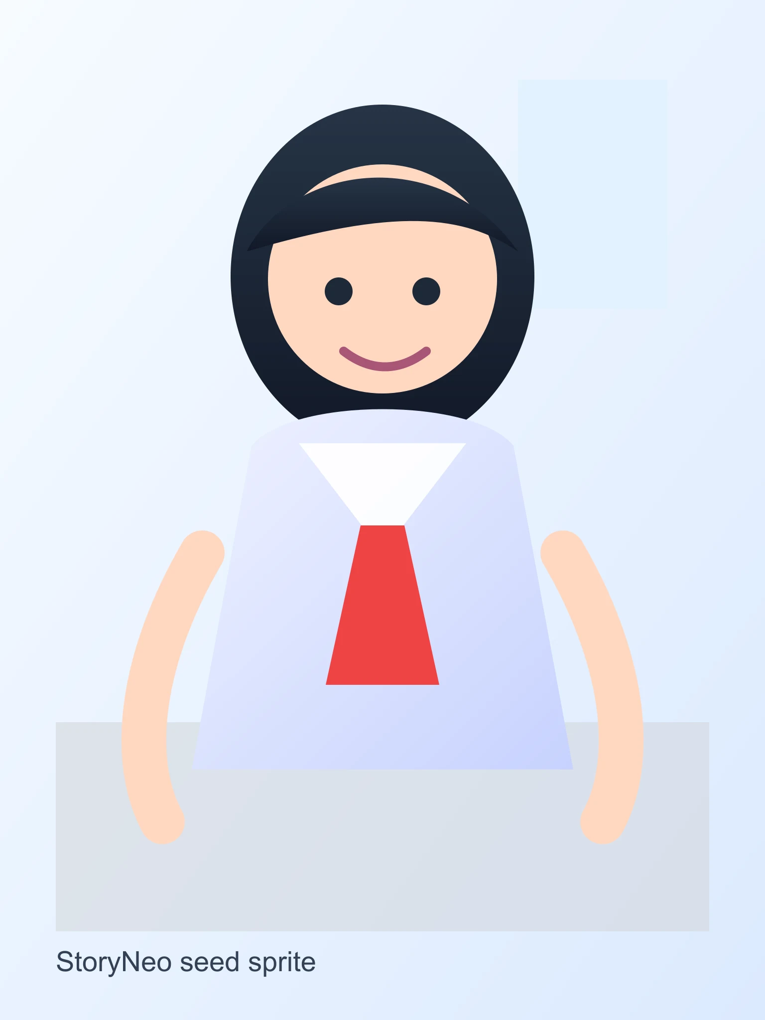 School Window Girl Sprite preview for visual novel projects